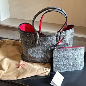 Christian Louboutin large Toile Mono Calf Cabata Tote